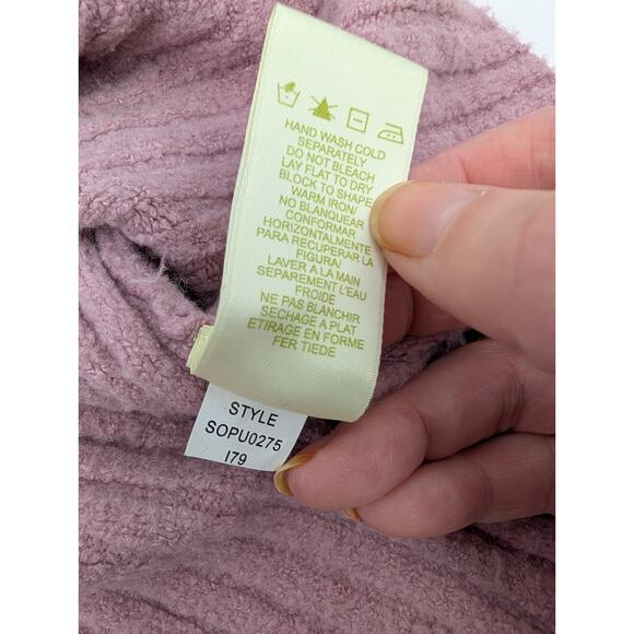 Sigrid Olsen Cardigan Sweater Medium Petite Wool Rabbit Hair Pink Preppy - Picture 3 of 7